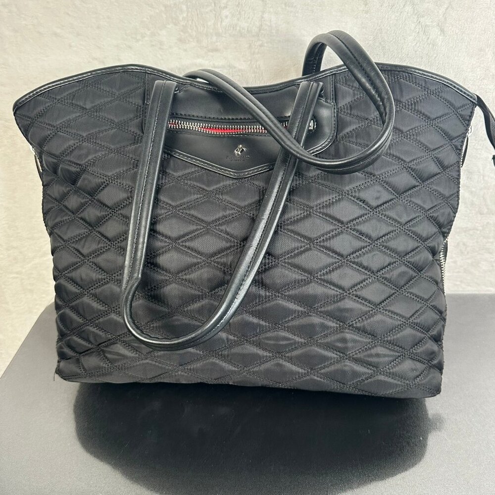 Knomo London Great Portland Over The Shoulder Bag Laptop Protection Tote Black